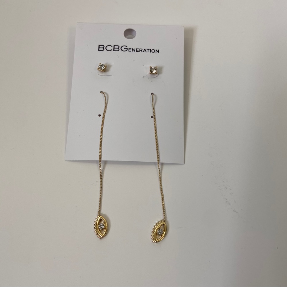 BCBG Stud and Hanging Earring